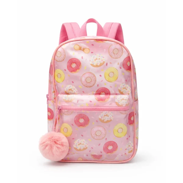 Mochila Infantil Transparente con Pompón