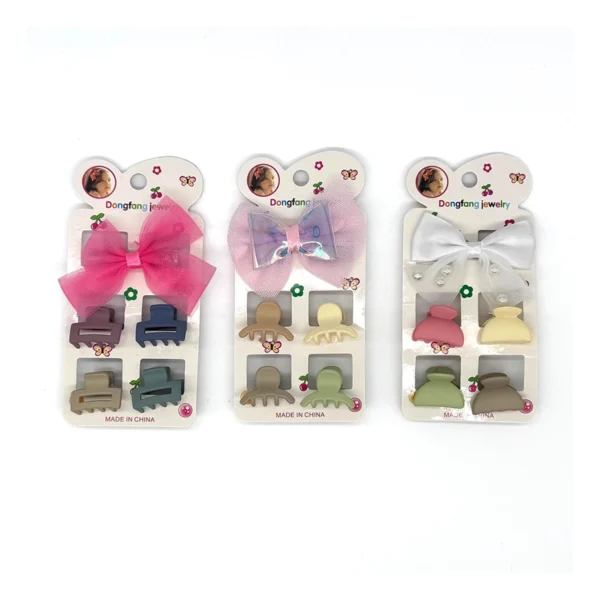 Set de Broches & Moño 5 Pzas.