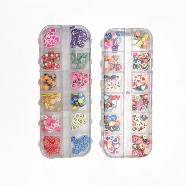 Kit de 12 Apliques Frutales para Uñas