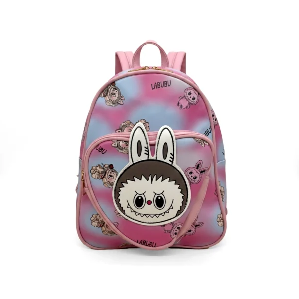 Mochila Labubu Bolsillo Triangular