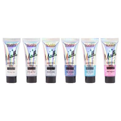 Glitter en Gel Metallic | Ushas