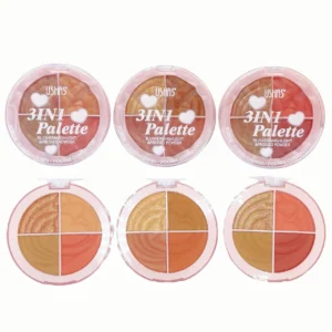 Paleta 3en1 Rubor+Iluminador+Polvo Compacto | Ushas