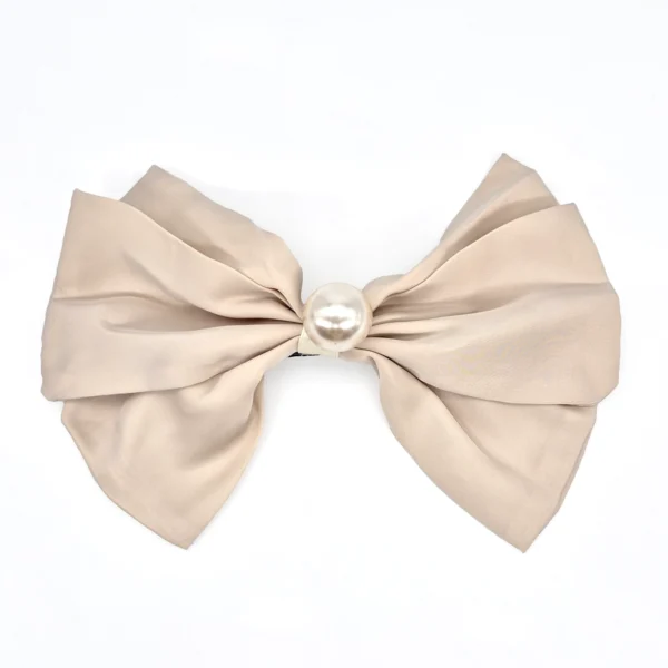 Broche Moño Grande con Perla