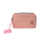 Portacosméticos Matelassé Osito con Pompón