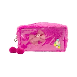 Portacosméticos Peluche con Moño