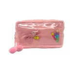 Portacosméticos Peluche con Moño