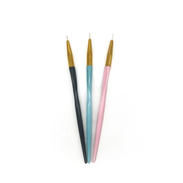 Pincel Liner para Manicura 3 Pzas.