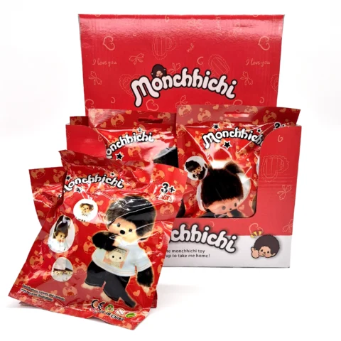 Bolsita Sorpresa Pequeña Peluche Monchhichi con Cartas Coleccionables