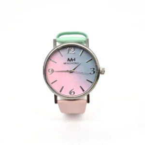 Reloj Analógico con Correa en Dos Tonos