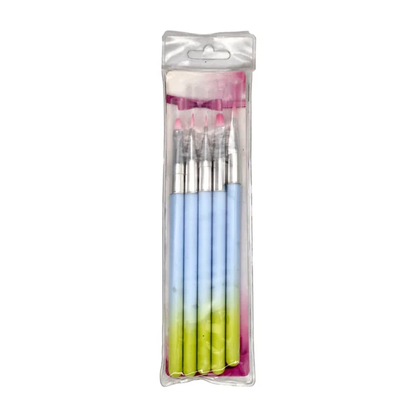 Set de Pinceles para Manicura 5 Pzas.