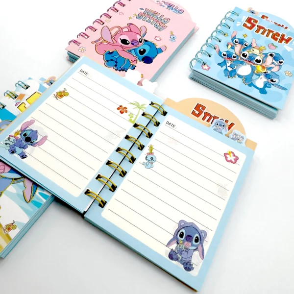 Mini Agenda Stitch Cierre Mágico A7