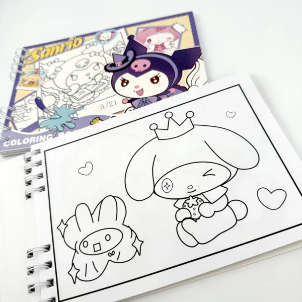 Cuaderno A5 para Colorear Sanrio 48 Hojas