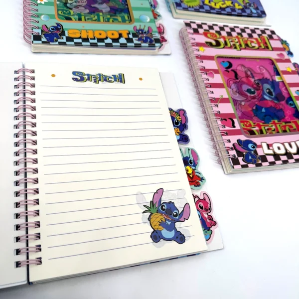 Cuaderno Stitch con Separadores A5 70 Hojas