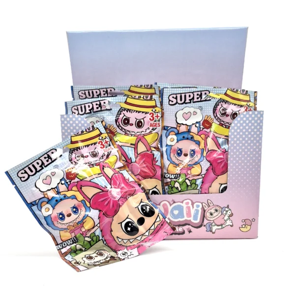Bolsita Sorpresa Pequeña Peluche Labubu con Cartas Coleccionables