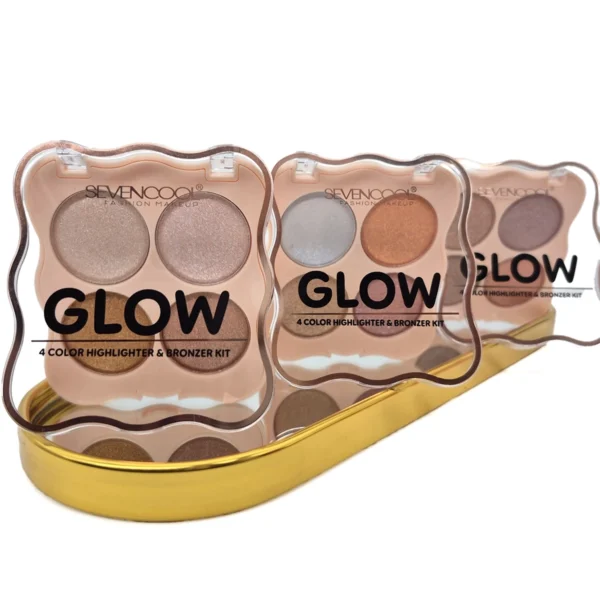 Paleta De Iluminador & Bronzer 4 Cls. | Sevencool