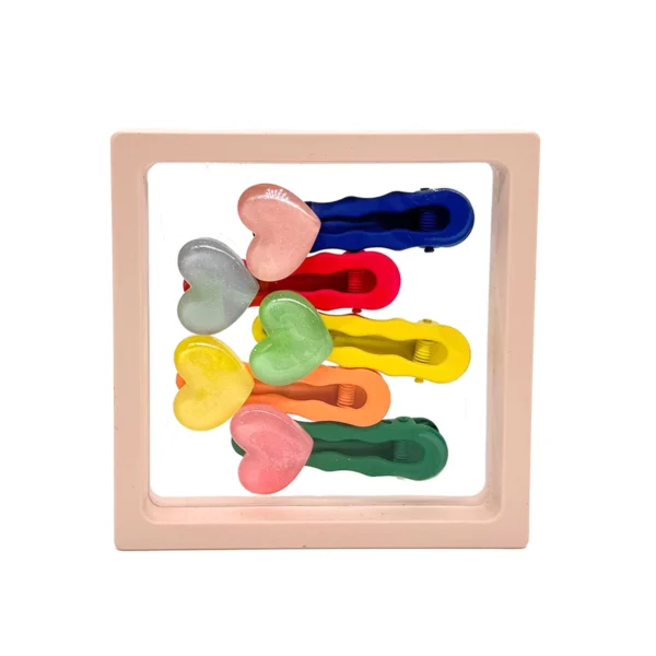 Cajita Broches Cristal 5 Pzas.