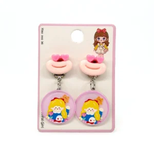 Aritos para Nenas a Presión Motivos Sutidos