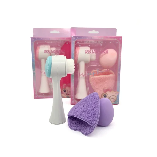 Kit de Esponjas & Cepillo para Limpieza Facial | Rbjariana
