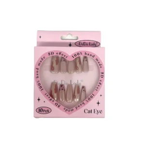 Uñas Postizas Ojo de Gato 5D 10 Pzas. | Dodo Lady