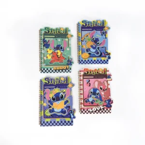 Cuaderno Stitch A5 36 Hojas Cierre Mágico