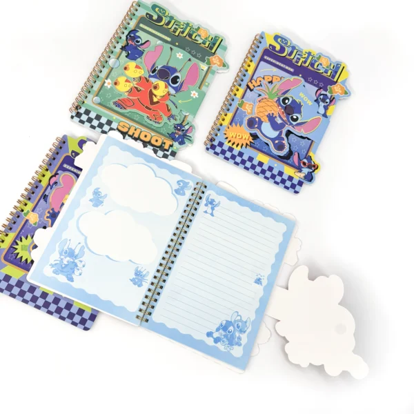 Cuaderno Stitch A5 36 Hojas Cierre Mágico