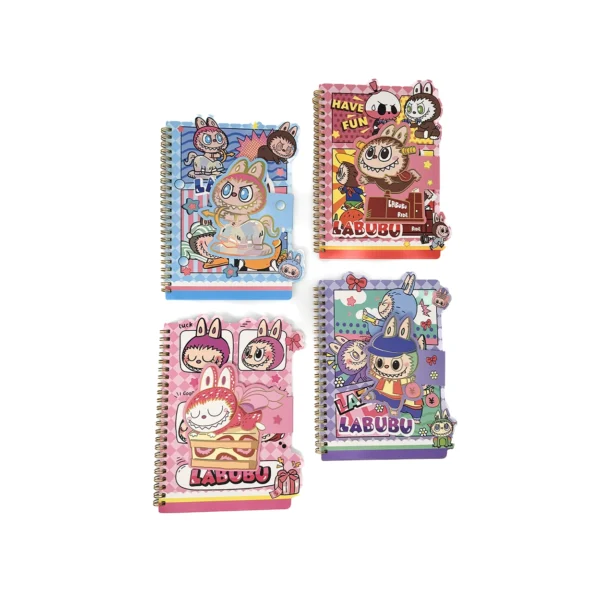 Cuaderno Labubu A5 36 Hojas Cierre Mágico