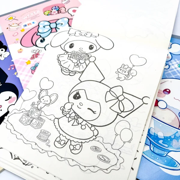 Libro A4 para Colorear de Sanrio 30 Hojas