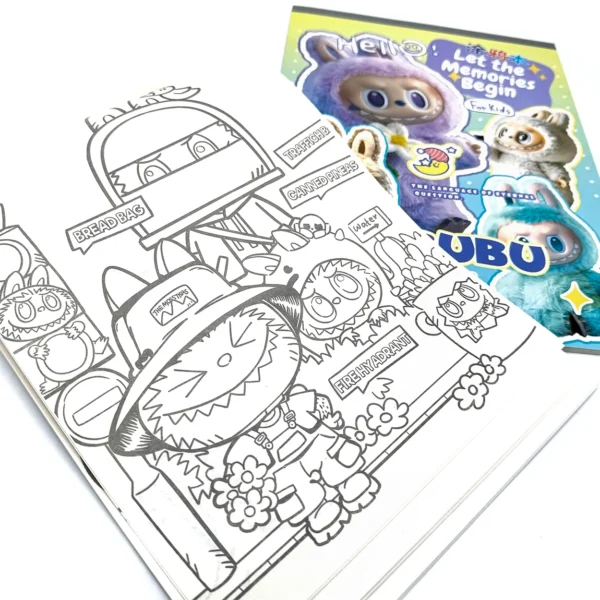 Libro A4 para Colorear de Labubu 30 Hojas