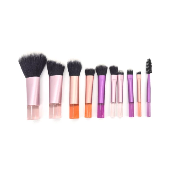 Set de Brochas 10 Pzas. & Estuche con Cierre