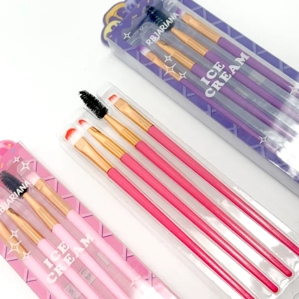 Set de Brochas para Maquillaje Ice Cream 4 Pzas. | RB Jariana