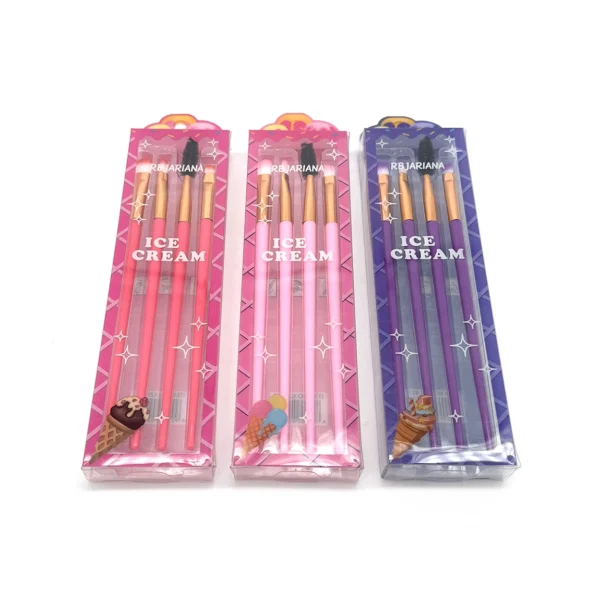 Set de Brochas para Maquillaje Ice Cream 4 Pzas. | RB Jariana