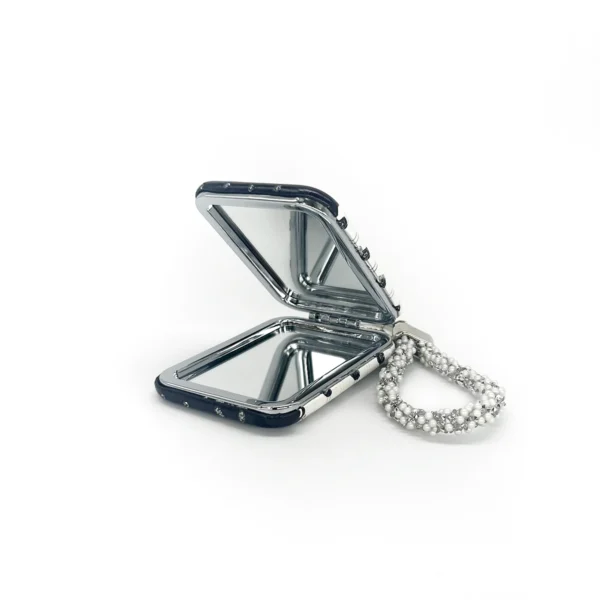 Espejo de Cartera Rectangular De Strass