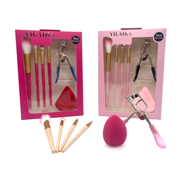 Kit de Brochas + Arqueador + Esponja 4 Pzas | Yilaika