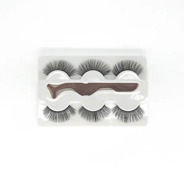 Pestañas Postizas 3 Pares + Pinza | Huada Beauty