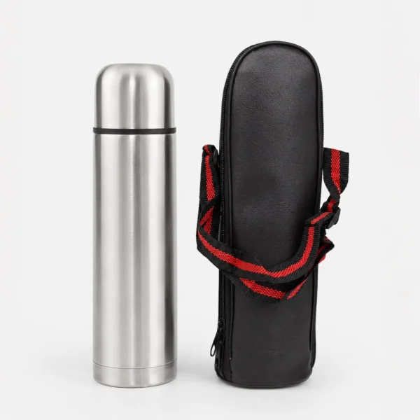 Termo Clásico Cromado con Estuche 500ml
