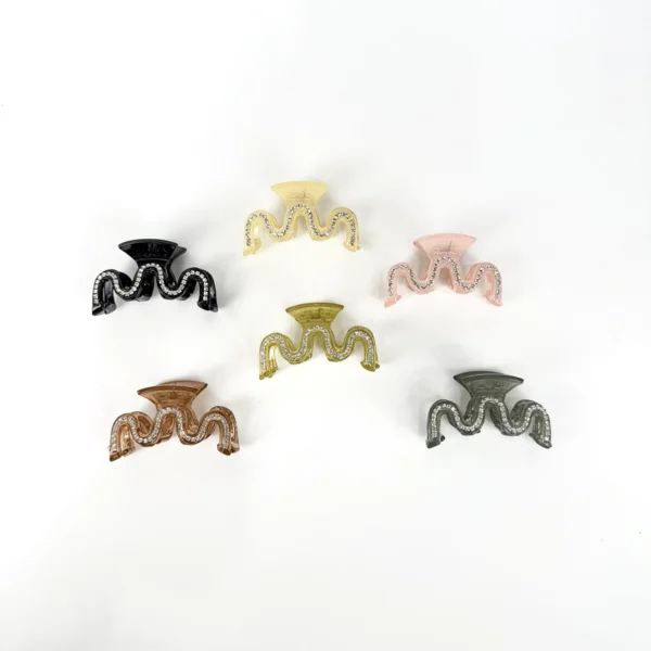 Broche Ondas con Strass