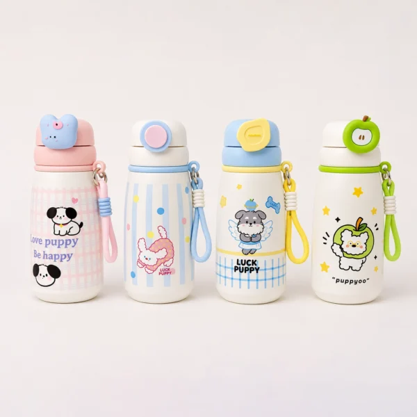 Botella Luck Pupy con Tapa de Seguridad y Soga 720ml