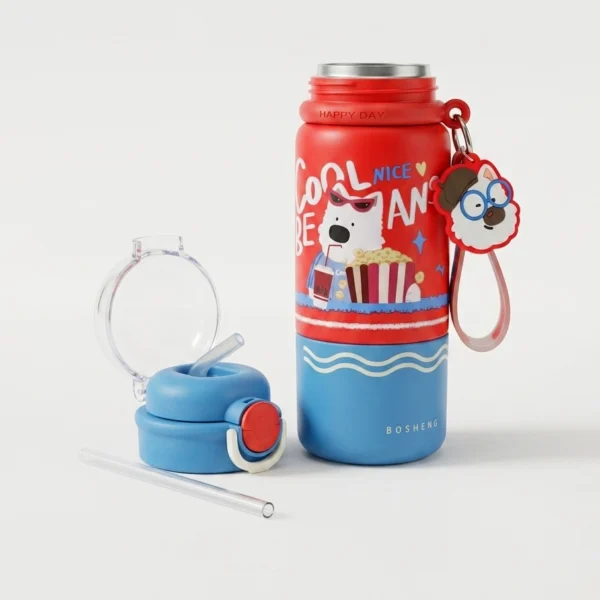 Botella Térmica Perrito con Vaso 520ml