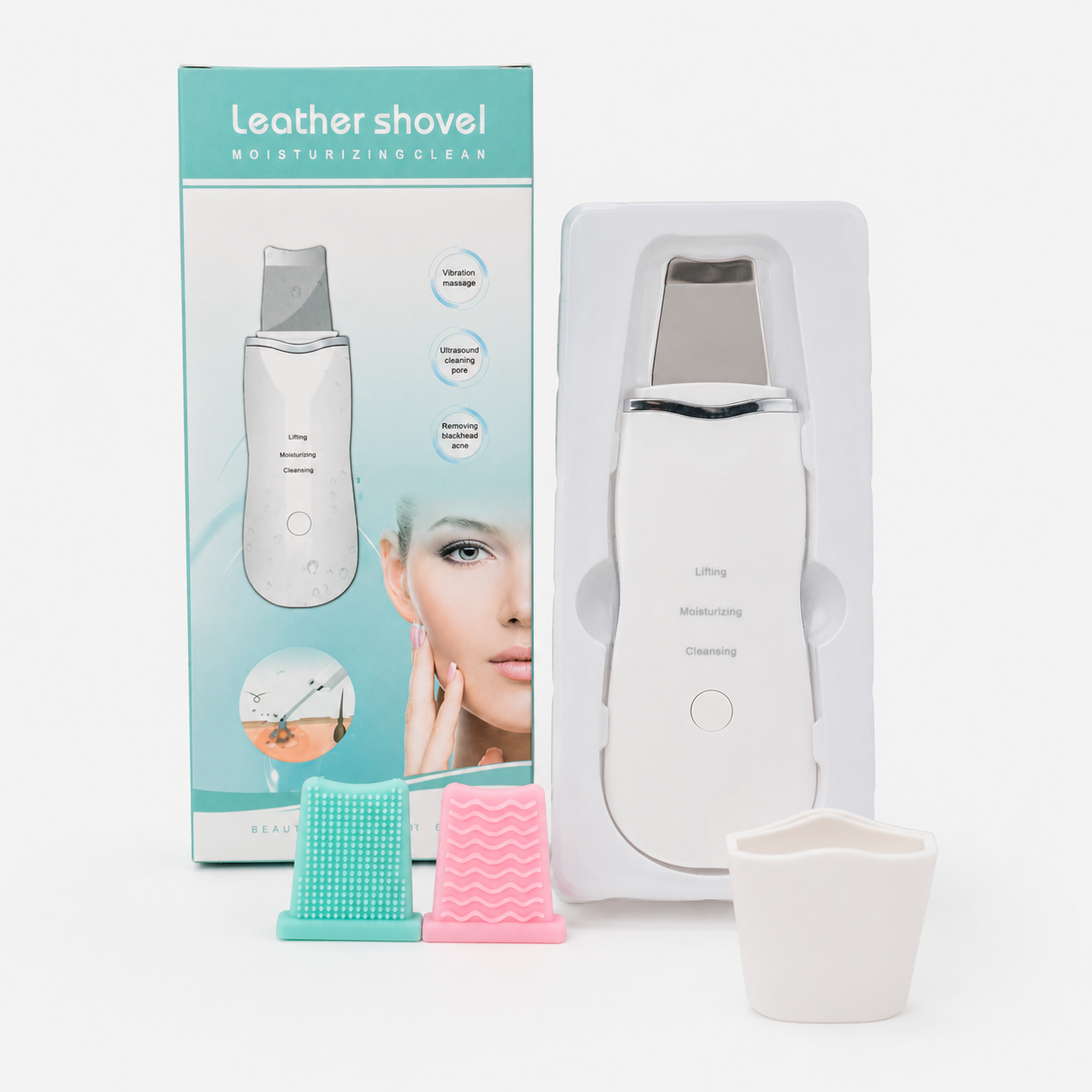 Espátula Ultrasónica de Limpieza Facial