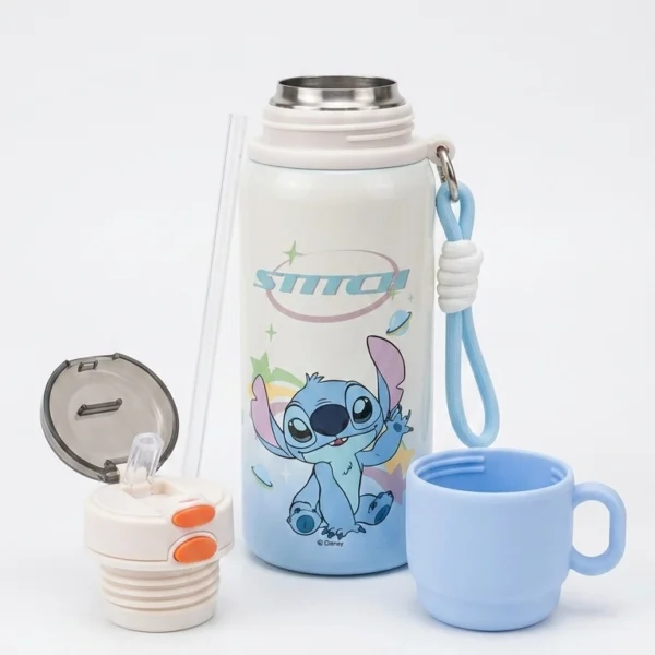 Botella Térmica Personajes Disney Doble Pico con Taza 520ml