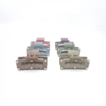 Broche Cuadrado con Perlas y Strass