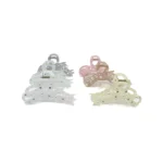 Broche Lazo Transparente con Perla y Strass