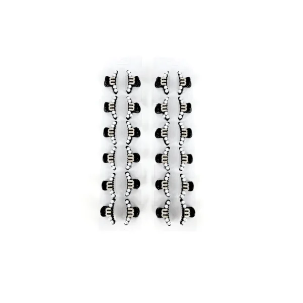 Mini Broche M Strass y Perlas
