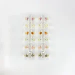 Mini Broche Blanco Flor con Strass y Perlas