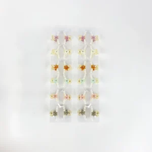 Mini Broche Blanco Flor con Strass y Perlas