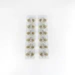 Mini Broche Blanco Trébol Strass con Strass Grande