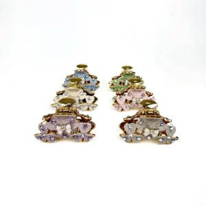 Broche Flor con Strass