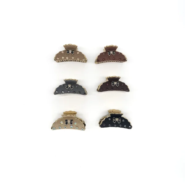 Broche Ovalado con Strass y Moño
