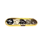 Set de 3 Colitas Negras con Moño Strass