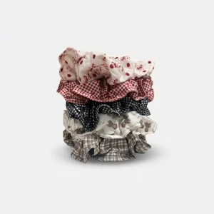 Scrunchies Polka y Cuadros Teddy